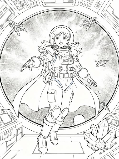 Classic Anime - Coloring Book Sample