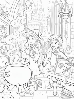 Golden Age Animation coloring book sample