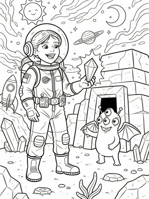 Space Adventure (Coloring Book)