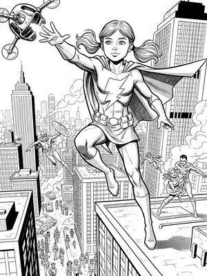 Comic Book B&W sample