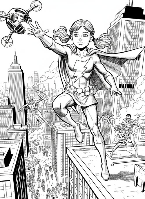 Comic Book - B&W Sample