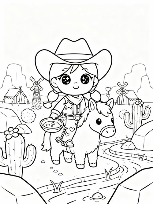 Kawaii Cute - Coloring Book Sample
