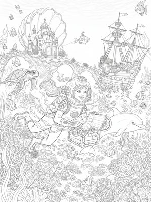 Fairy Tale Classic coloring book sample