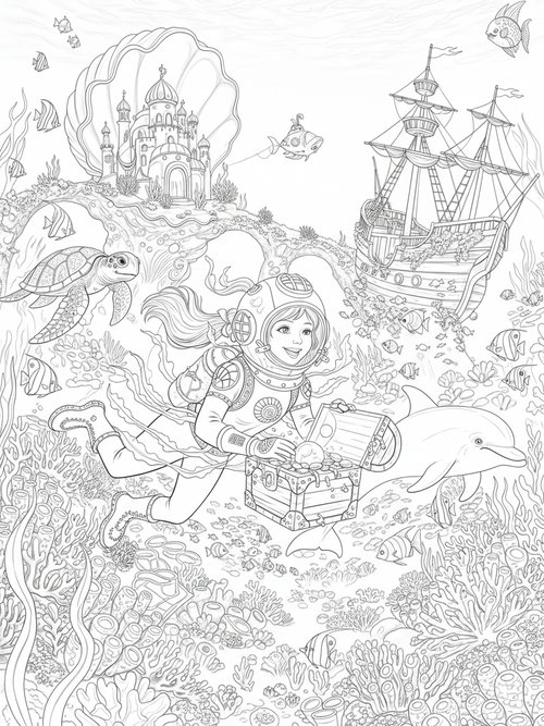 Fairy Tale Classic - Coloring Book Sample