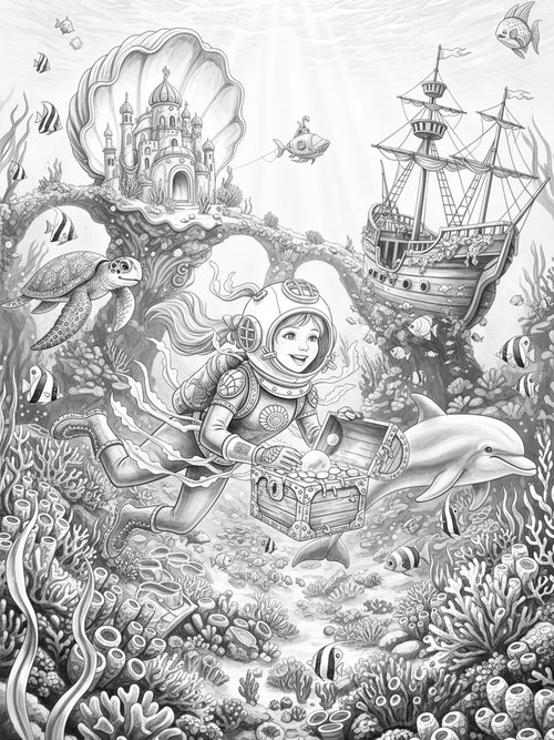 Fairy Tale Classic - B&W Sample