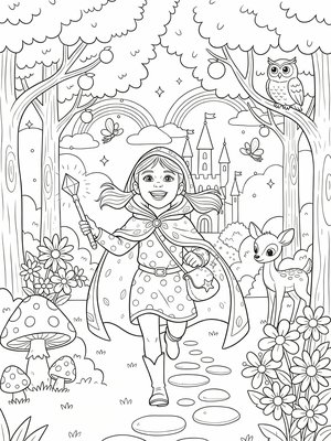 Enchanted Forest/Fairy Tale (Coloring Book)