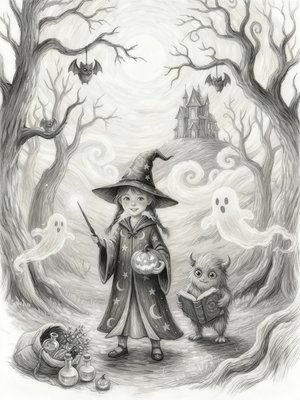 Impressionist Painting B&W sample