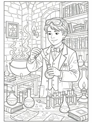 Classic Coloring Book - B&W