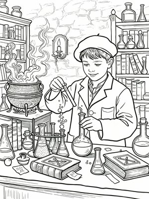 Impressionist Painting - B&W