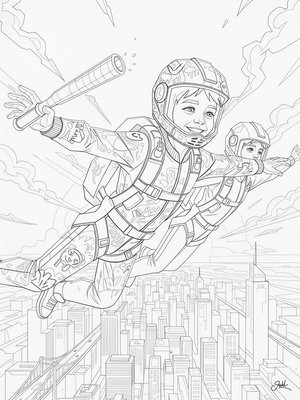 Cubist Painting - B&W