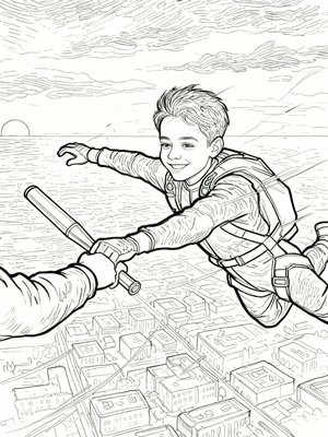 Impressionist Painting - B&W