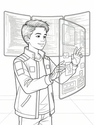 Classic Coloring Book - B&W