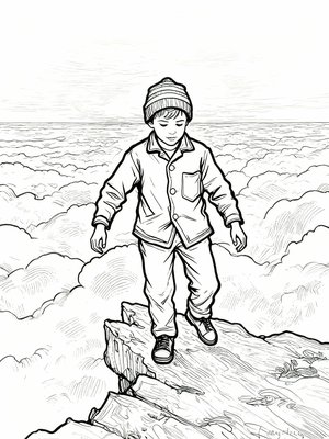 Impressionist Painting - B&W