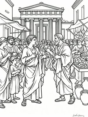 Impressionist Painting - B&W