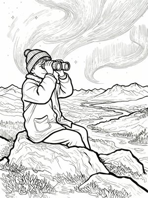 Impressionist Painting - B&W