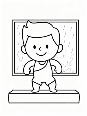 Preschool Simple - B&W