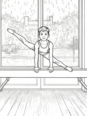 Impressionist Painting - B&W