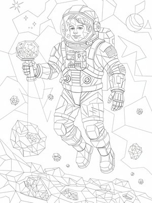 Cubist Painting - B&W