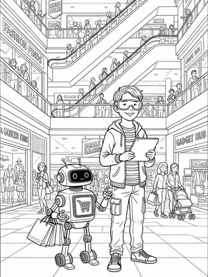 Classic Coloring Book - B&W