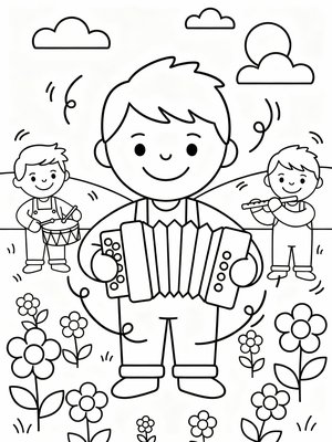 Preschool Simple - B&W