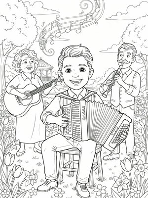 Classic Coloring Book - B&W