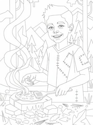 Cubist Painting - B&W