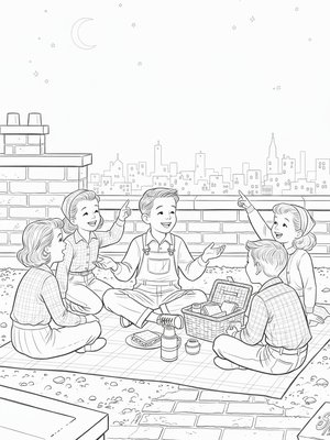 Vintage Storybook - B&W