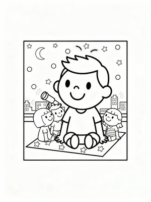 Preschool Simple - B&W