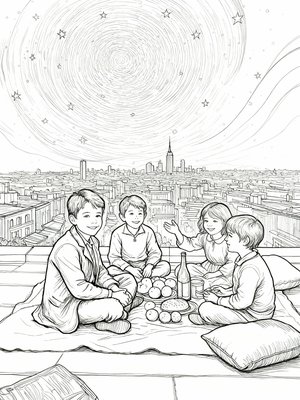 Impressionist Painting - B&W