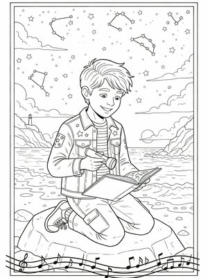 Classic Coloring Book - B&W