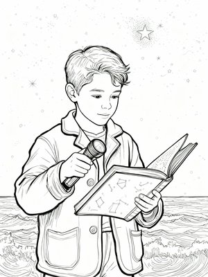 Impressionist Painting - B&W