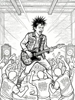 Impressionist Painting - B&W