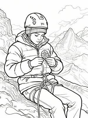 Impressionist Painting - B&W