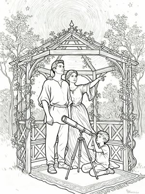 Impressionist Painting - B&W