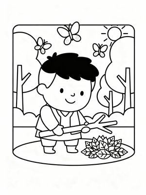 Preschool Simple - B&W