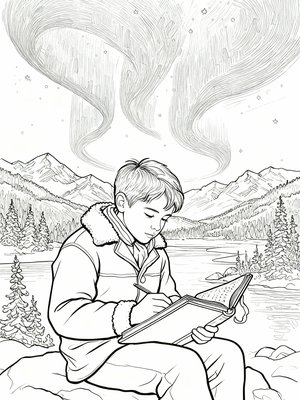 Impressionist Painting - B&W