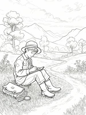 Impressionist Painting - B&W