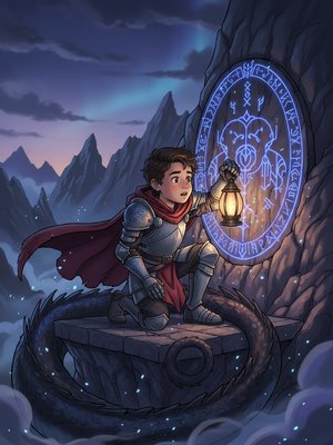 Dragon and Knight in a Mountain Pass