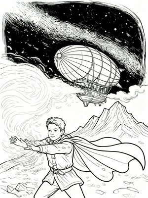 Impressionist Painting - B&W