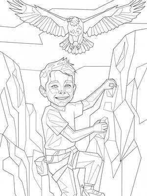 Cubist Painting - B&W