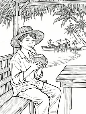 Impressionist Painting - B&W