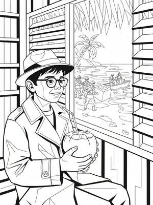 Cubist Painting - B&W