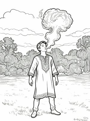 Impressionist Painting - B&W