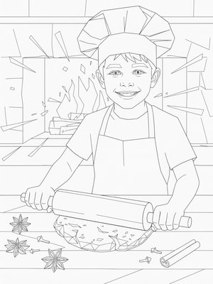 Cubist Painting - B&W