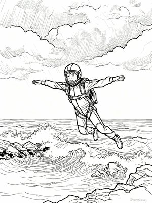 Impressionist Painting - B&W