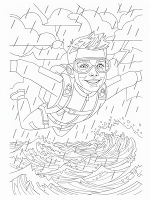 Cubist Painting - B&W