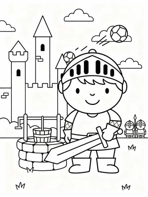 Preschool Simple - B&W