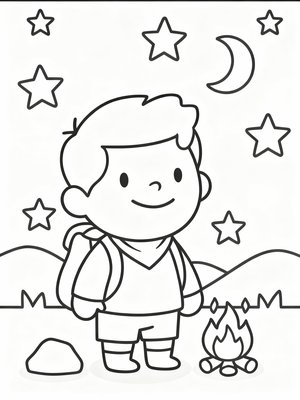 Preschool Simple - B&W