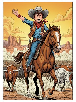 Cattle Drive on the Open Range