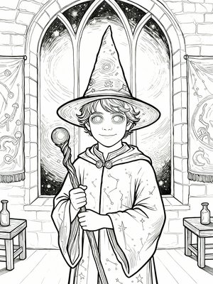 Impressionist Painting - B&W